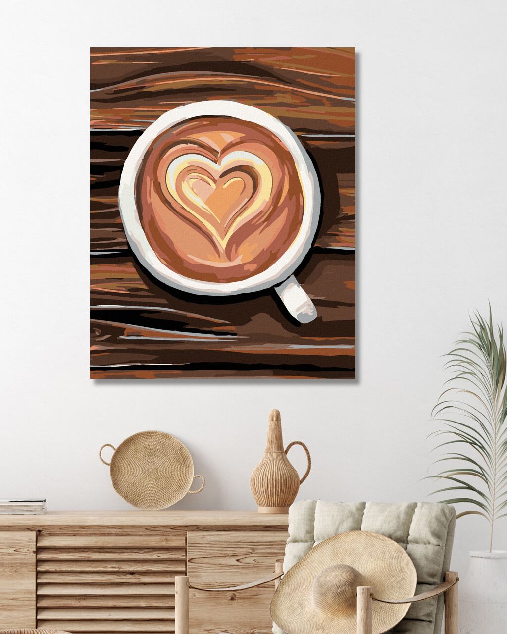 zuty Malování podle čísel - KÁVA Z LÁSKY - Rozměr: 40x50 cm, Rámování: Varianta: vypnuté plátno na rám - obrázek 6