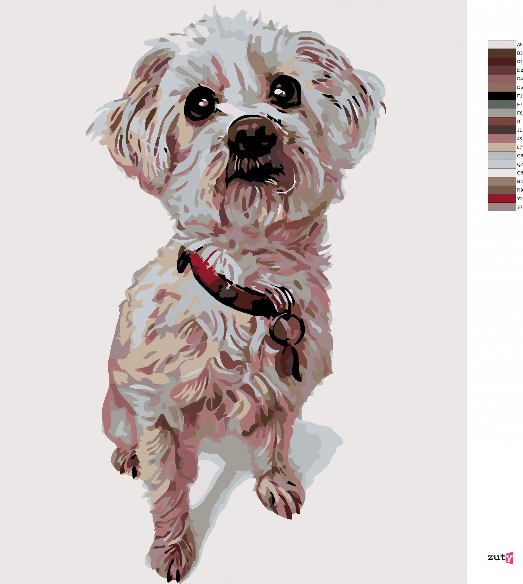 zuty Malování podle čísel - MALTÉZSKÝ PSÍK - Rozměr: 40x50 cm, Rámování: Varianta: bez rámu a bez vypnutí plátna - obrázek 9