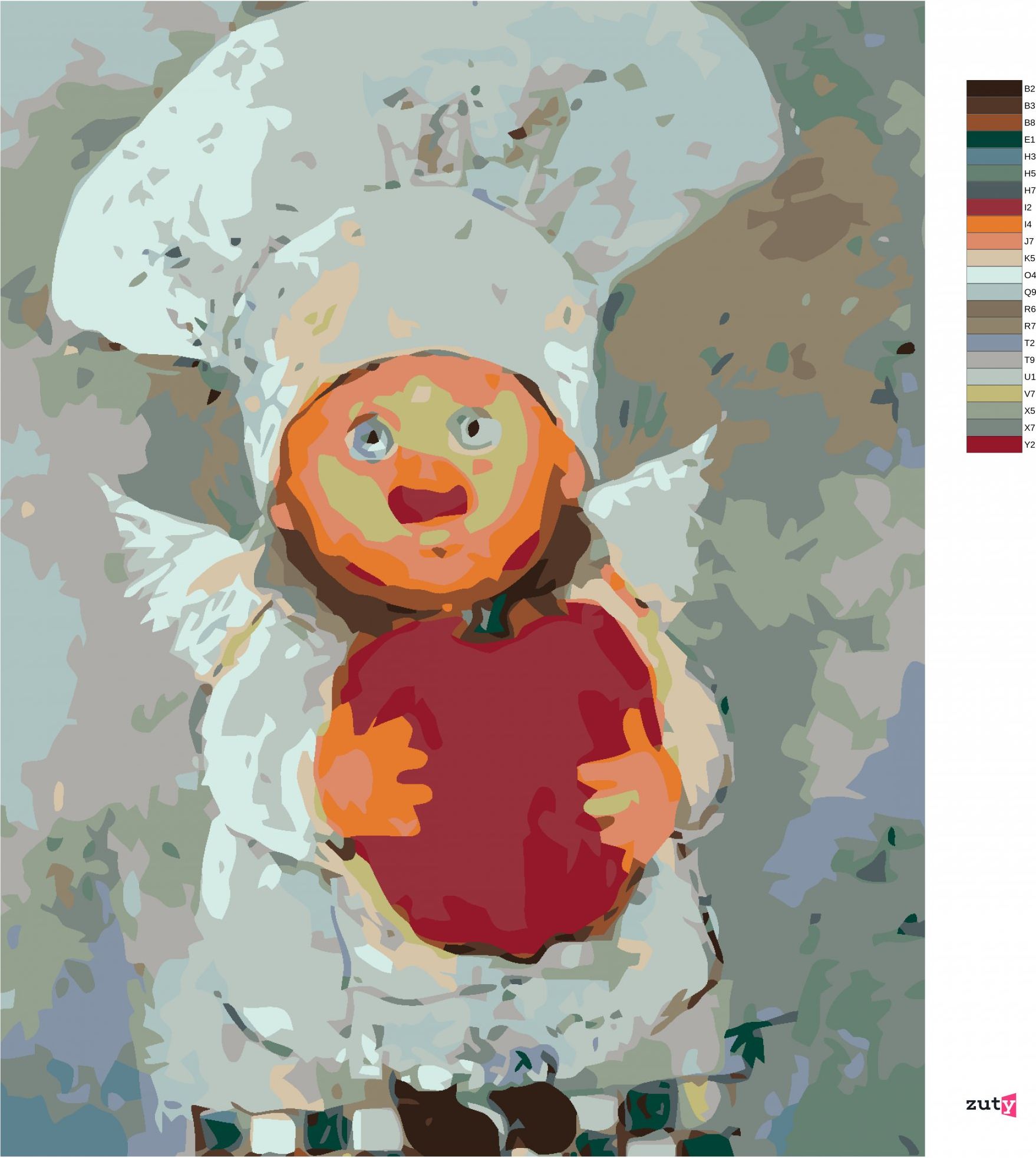 zuty Malování podle čísel - KUCHAŘ S DÝNÍ - Rozměr: 40x50 cm, Rámování: Varianta: bez rámu a bez vypnutí plátna - obrázek 6