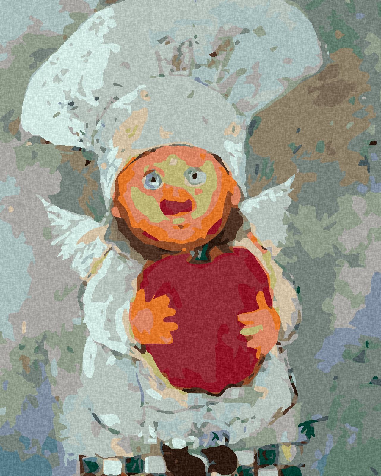 zuty Malování podle čísel - KUCHAŘ S DÝNÍ - Rozměr: 40x50 cm, Rámování: Varianta: vypnuté plátno na rám - obrázek 1