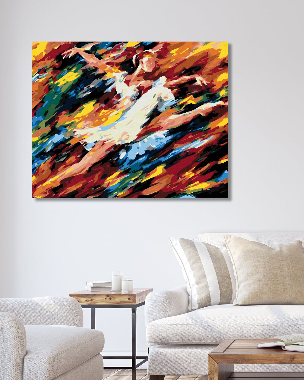 zuty Malování podle čísel - TANEČNICE - Rozměr: 40x50 cm, Rámování: Varianta: vypnuté plátno na rám - obrázek 5