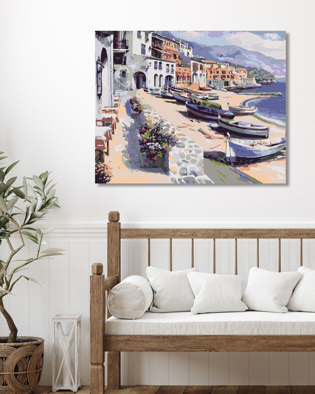 zuty Malování podle čísel - ODLIV - Rozměr: 40x50 cm, Rámování: Varianta: bez rámu a bez vypnutí plátna - obrázek 7