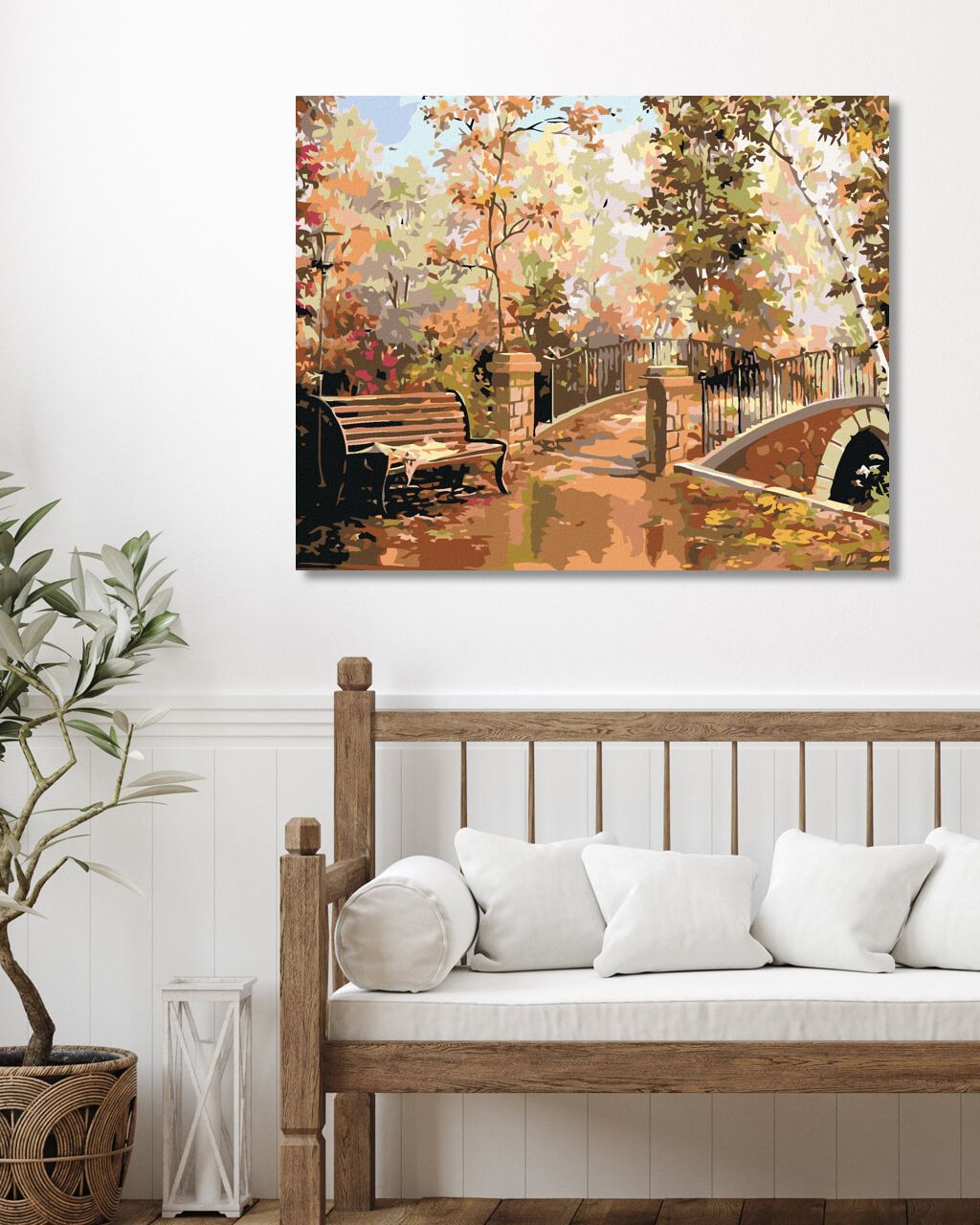 zuty Malování podle čísel - LAVIČKA V PARKU - Rozměr: 40x50 cm, Rámování: Varianta: bez rámu a bez vypnutí plátna - obrázek 18