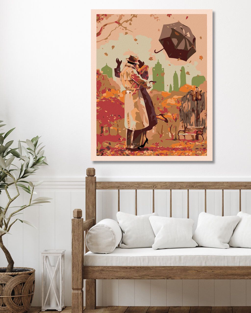 zuty Malování podle čísel - PODZIMNÍ ROMANCE - Rozměr: 40x50 cm, Rámování: Varianta: bez rámu a bez vypnutí plátna - obrázek 4