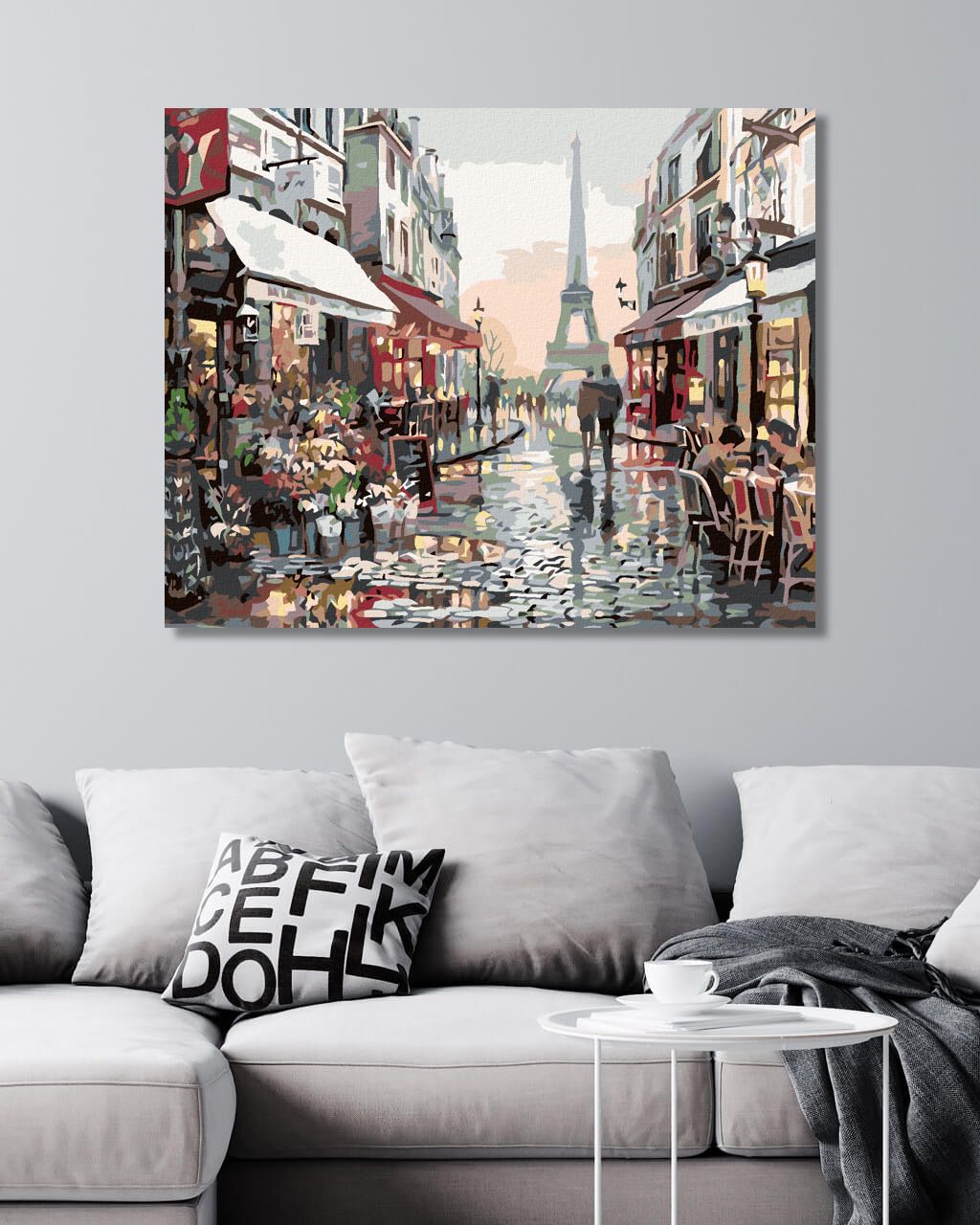 zuty Malování podle čísel - EIFFELOVA VĚŽ II - Rozměr: 40x50 cm, Rámování: Varianta: bez rámu a bez vypnutí plátna - obrázek 3