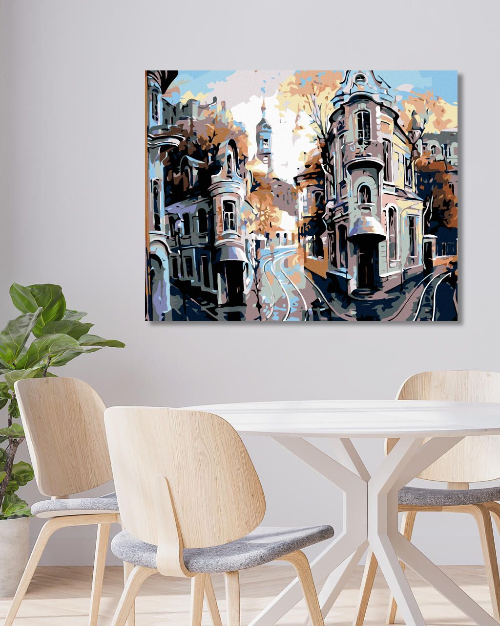 zuty Malování podle čísel - ROHOVÉ DOMY - Rozměr: 40x50 cm, Rámování: Varianta: bez rámu a bez vypnutí plátna - obrázek 10
