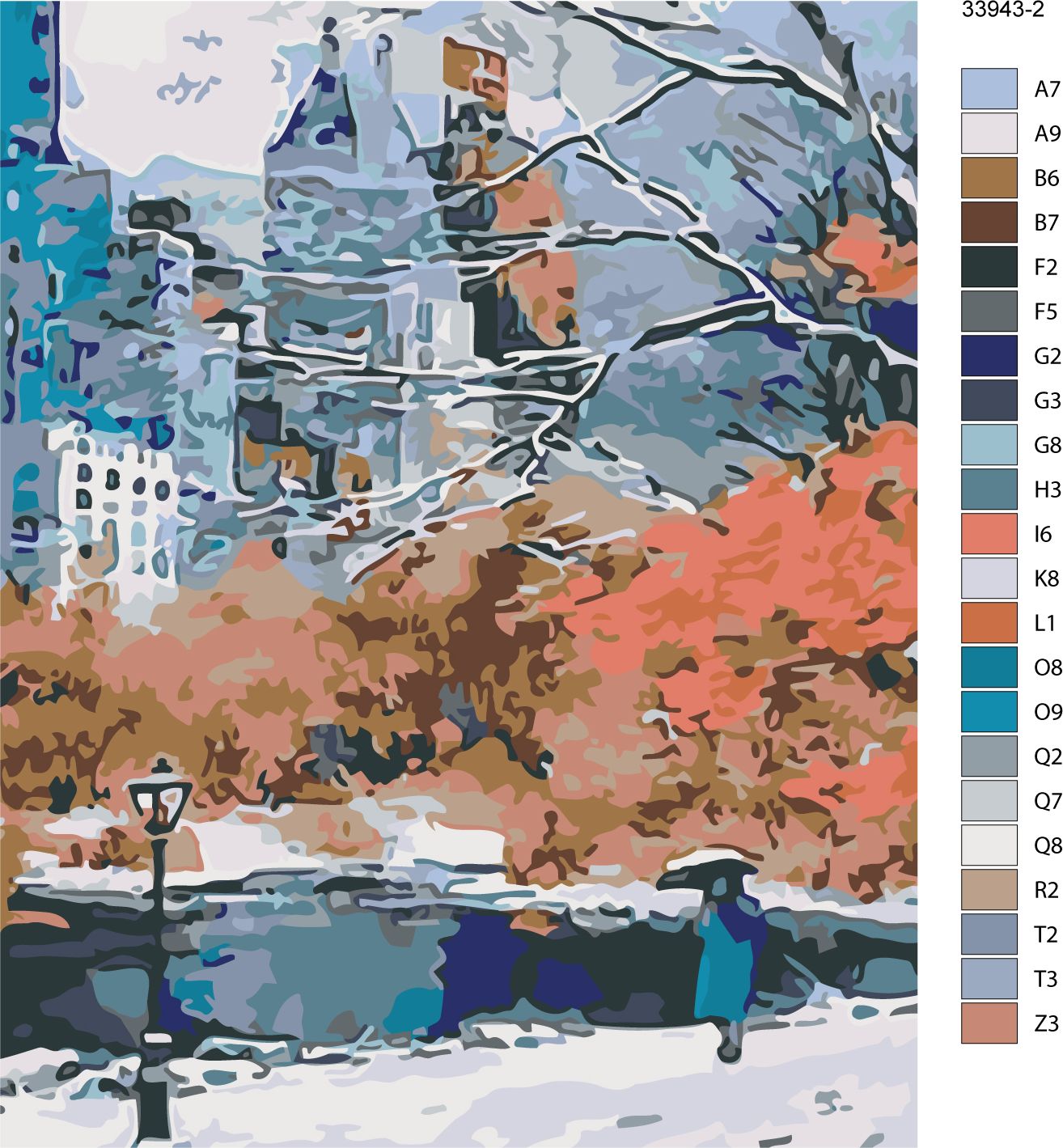 zuty Malování podle čísel - PARK V NEW YORKU - Rozměr: 40x50 cm, Rámování: Varianta: bez rámu a bez vypnutí plátna - obrázek 10