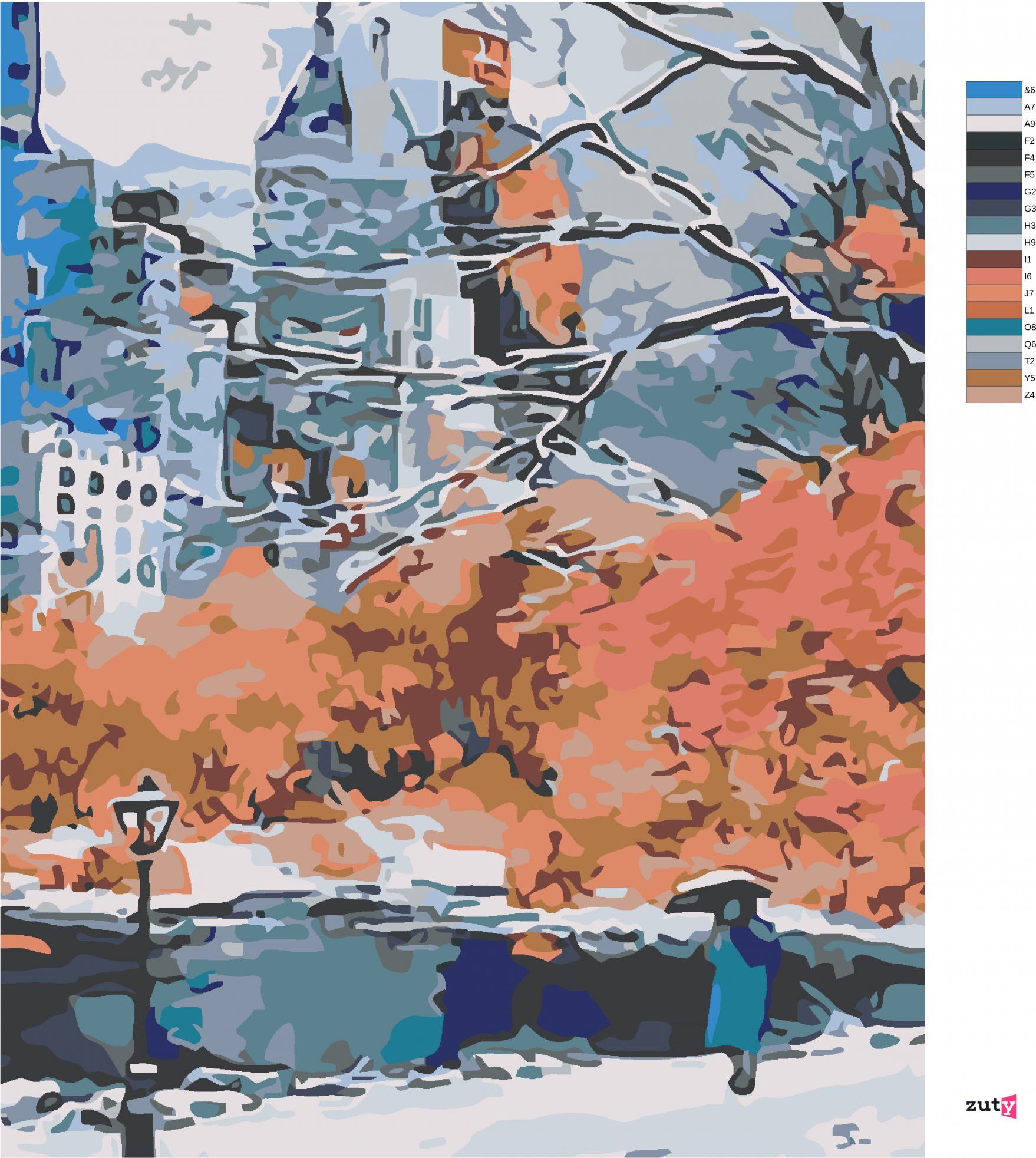zuty Malování podle čísel - PARK V NEW YORKU - Rozměr: 40x50 cm, Rámování: Varianta: bez rámu a bez vypnutí plátna - obrázek 19