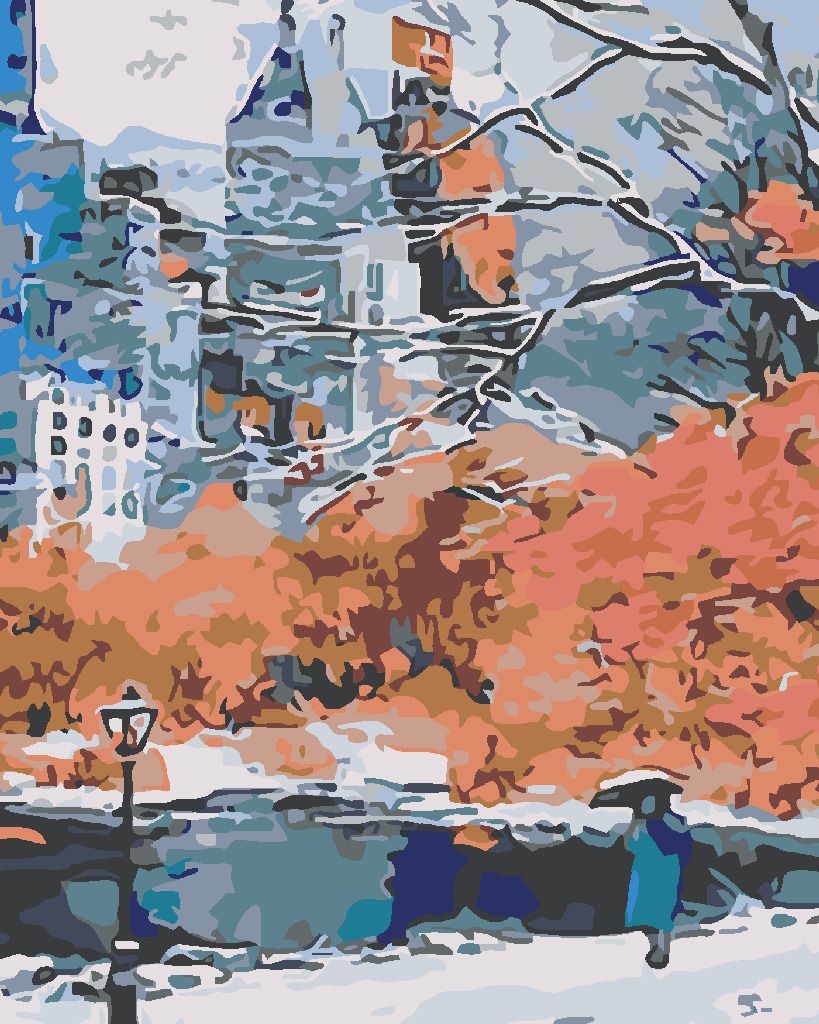 zuty Malování podle čísel - PARK V NEW YORKU - Rozměr: 40x50 cm, Rámování: Varianta: vypnuté plátno na rám - obrázek 16