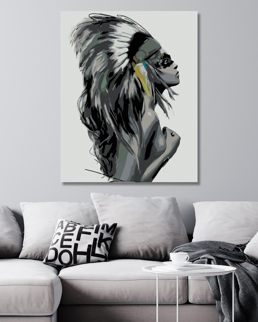 zuty Malování podle čísel - ŽENA NÁČELNICE - Rozměr: 40x50 cm, Rámování: Varianta: vypnuté plátno na rám - obrázek 10