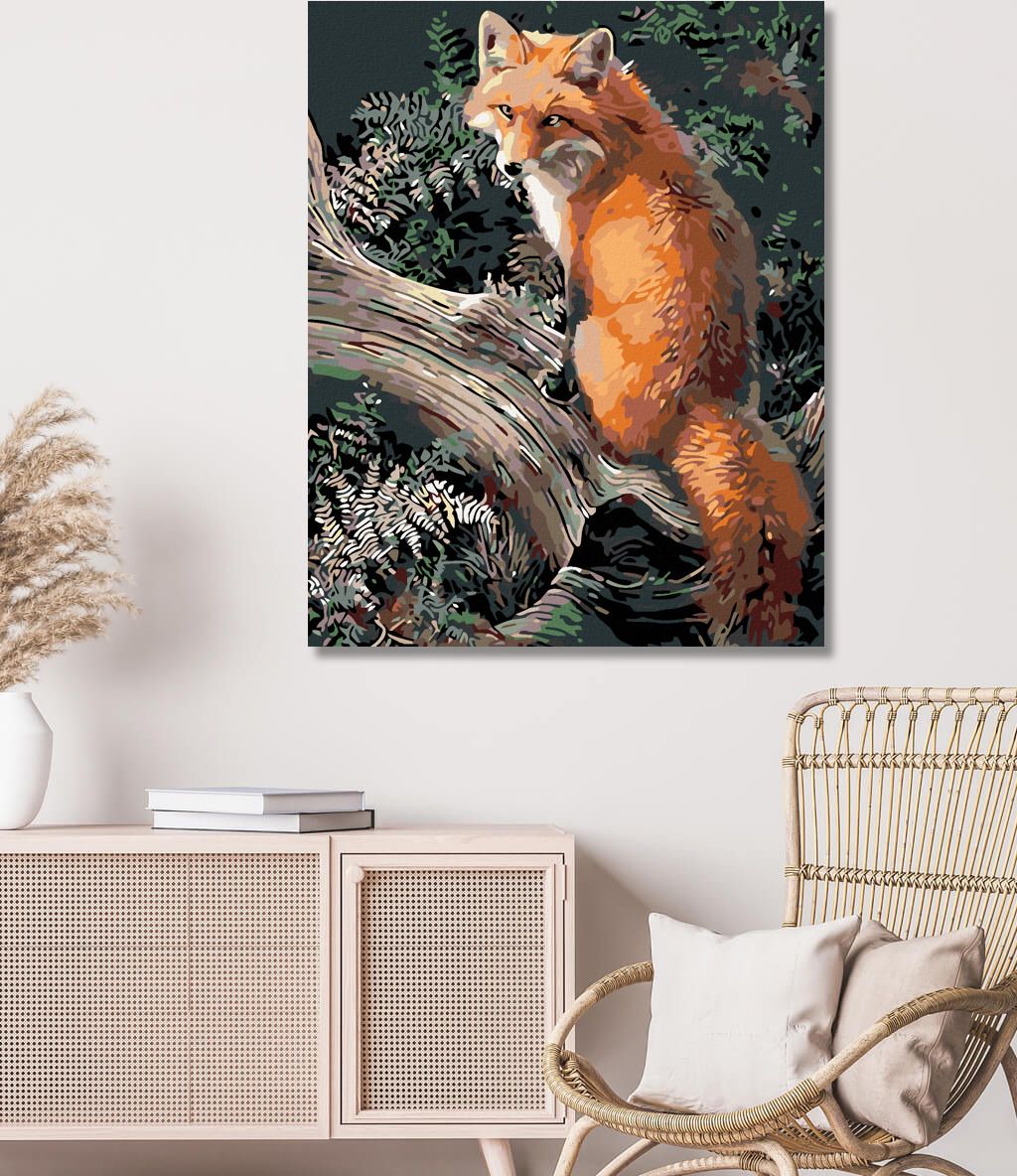zuty Malování podle čísel - LIŠKA - Rozměr: 40x50 cm, Rámování: Varianta: bez rámu a bez vypnutí plátna - obrázek 3
