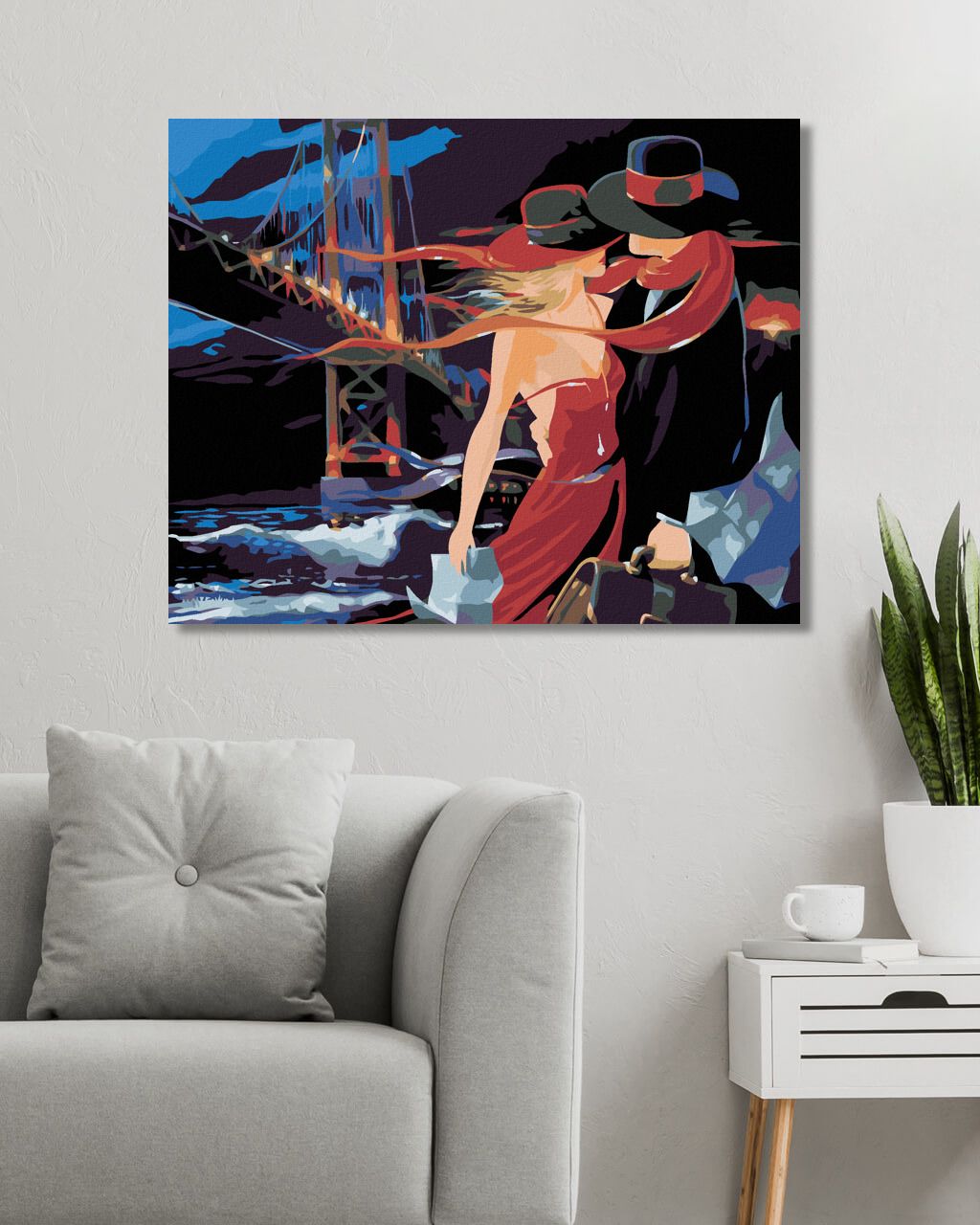 zuty Malování podle čísel - LOUČENÍ - Rozměr: 40x50 cm, Rámování: Varianta: bez rámu a bez vypnutí plátna - obrázek 5