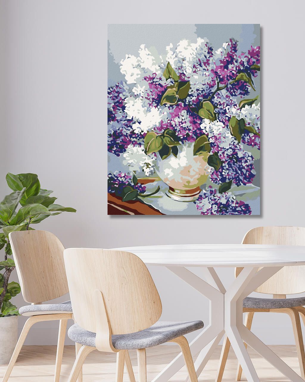 zuty Malování podle čísel - ŠEŘÍKY VE VÁZE SE ZLATÝM OKRAJEM - Rozměr: 40x50 cm, Rámování: Varianta: vypnuté plátno na rám - obrázek 6