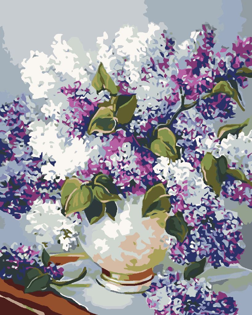 zuty Malování podle čísel - ŠEŘÍKY VE VÁZE SE ZLATÝM OKRAJEM - Rozměr: 40x50 cm, Rámování: Varianta: vypnuté plátno na rám - obrázek 7