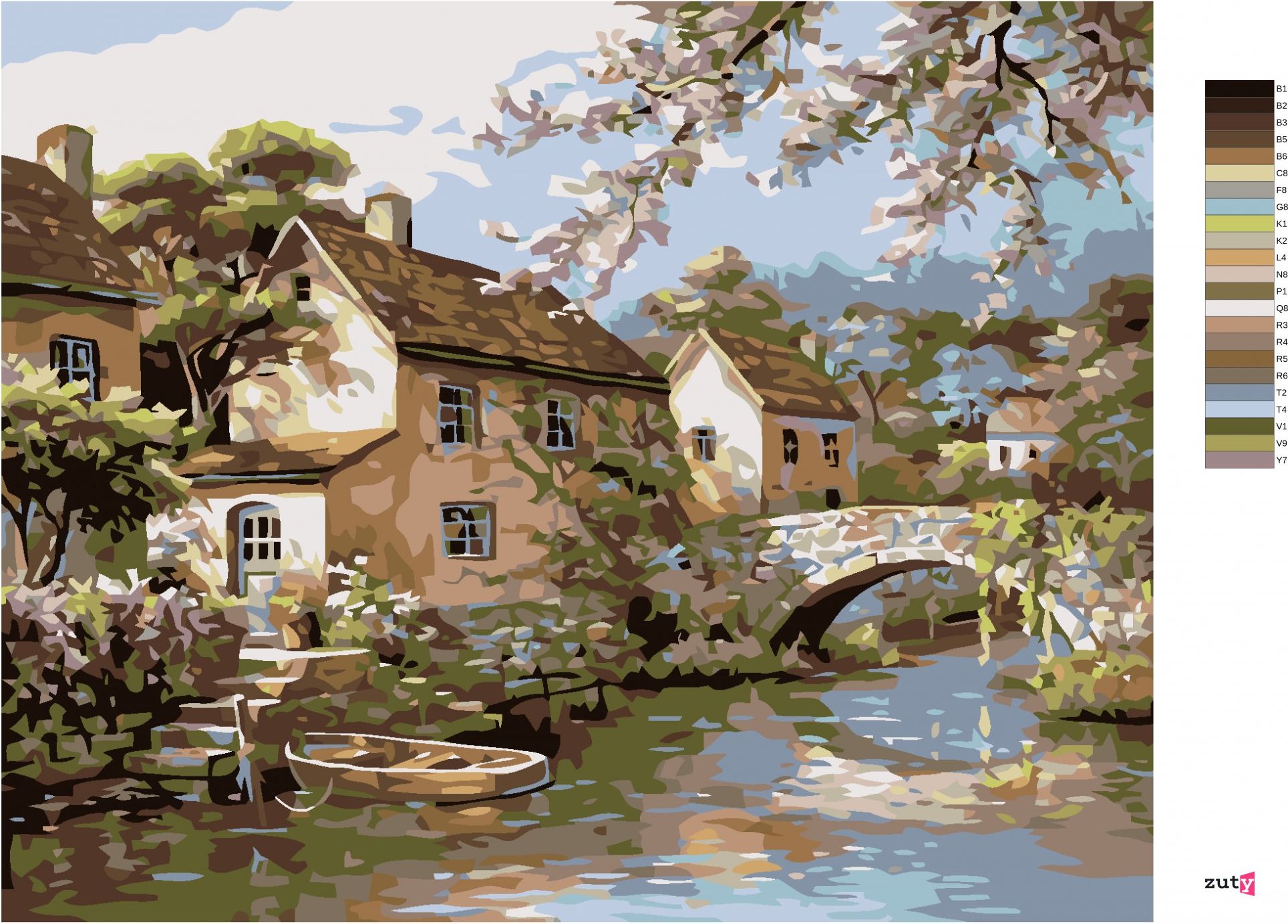 zuty Malování podle čísel - MLÝN - Rozměr: 40x50 cm, Rámování: Varianta: vypnuté plátno na rám - obrázek 10