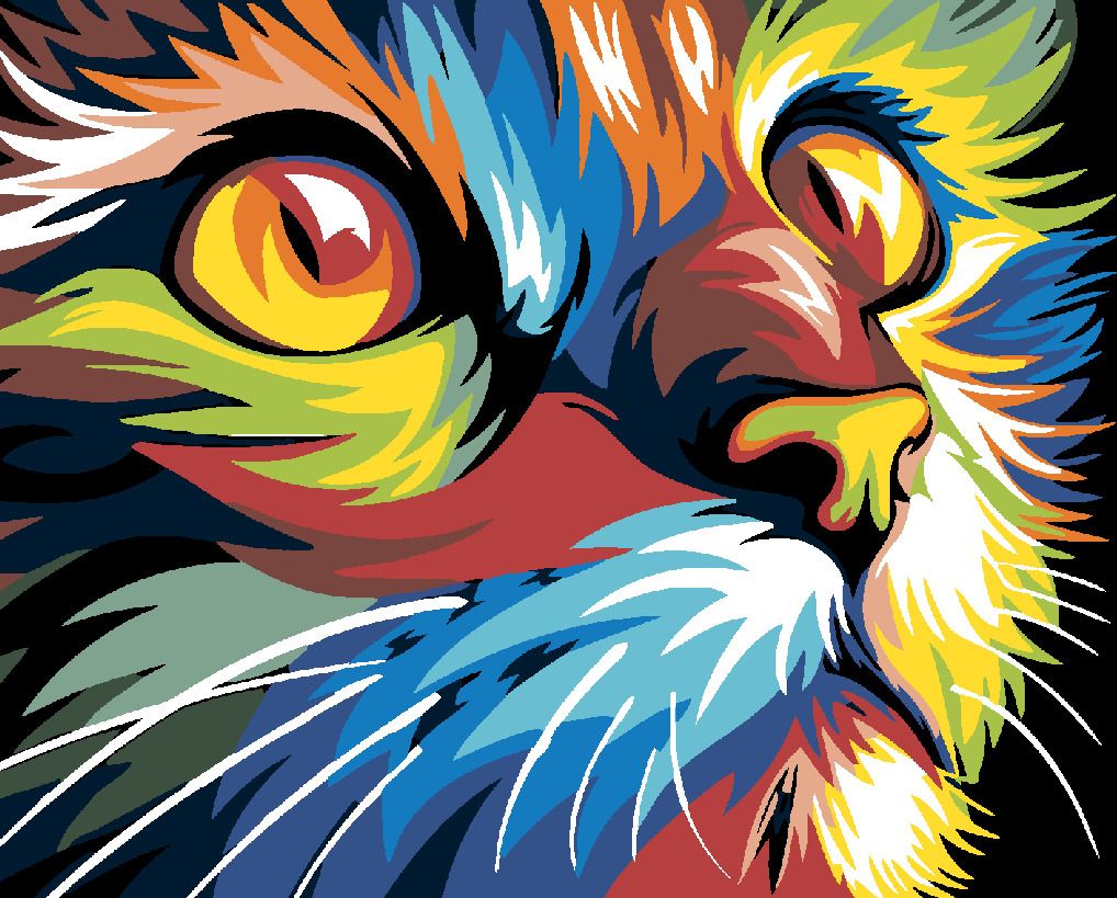 zuty Malování podle čísel - KOČKA - Rozměr: 40x50 cm, Rámování: Varianta: vypnuté plátno na rám - obrázek 7