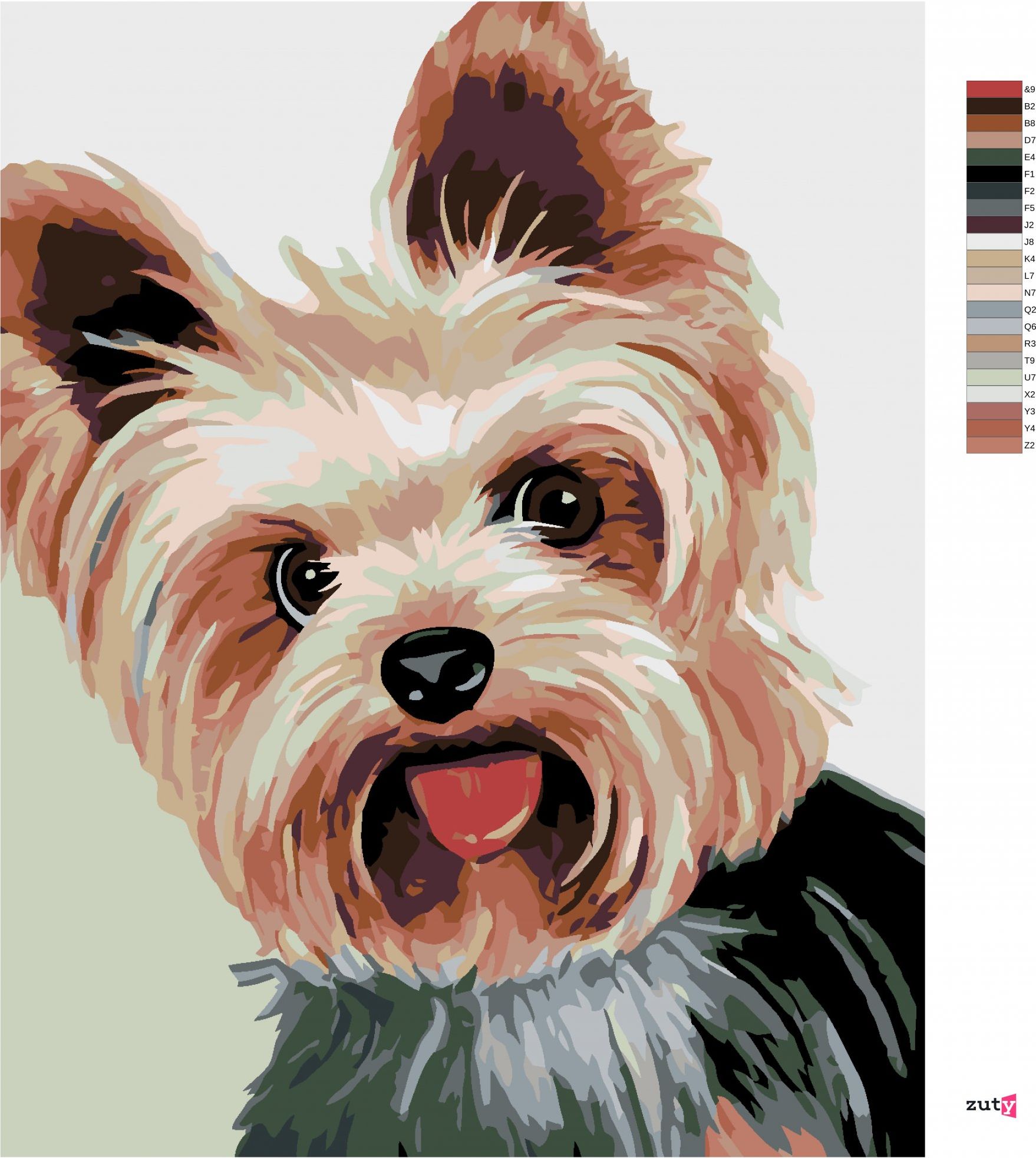 zuty Malování podle čísel - JORKŠÍREK II - Rozměr: 40x50 cm, Rámování: Varianta: vypnuté plátno na rám - obrázek 7