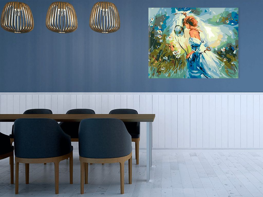 zuty Malování podle čísel - DÍVKA S BĚLOUŠEM - Rozměr: 40x50 cm, Rámování: Varianta: vypnuté plátno na rám - obrázek 10