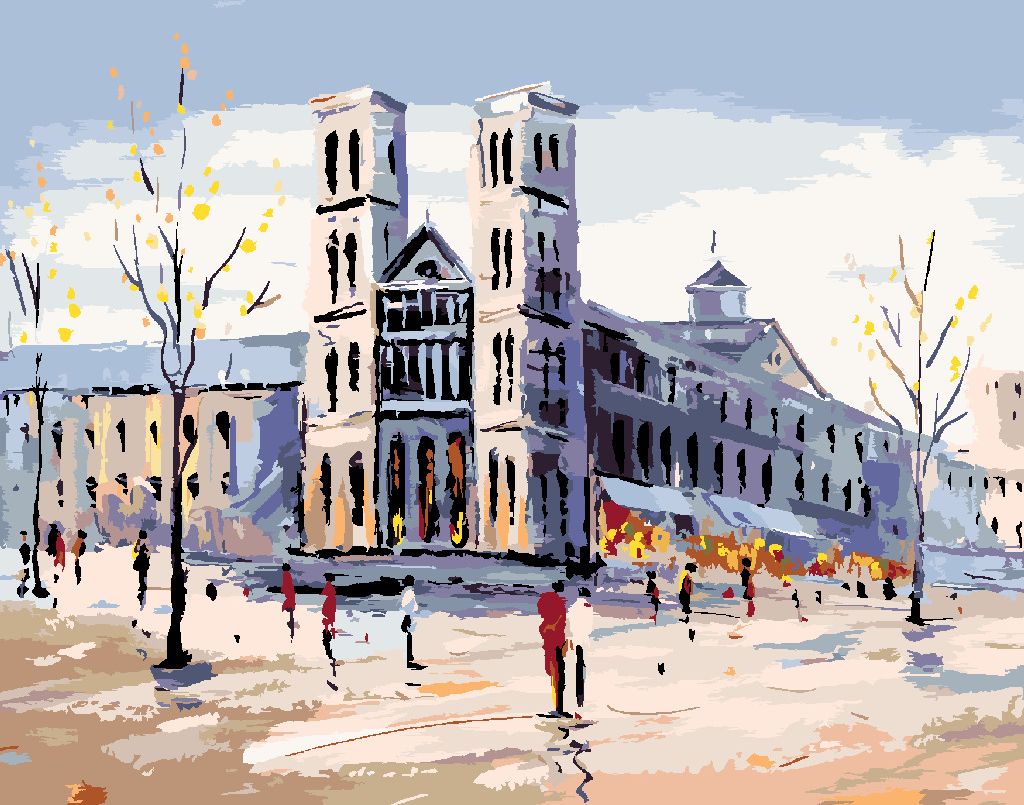 zuty Malování podle čísel - NOTRE-DAME V PAŘÍŽI - Rozměr: 40x50 cm, Rámování: Varianta: bez rámu a bez vypnutí plátna - obrázek 3