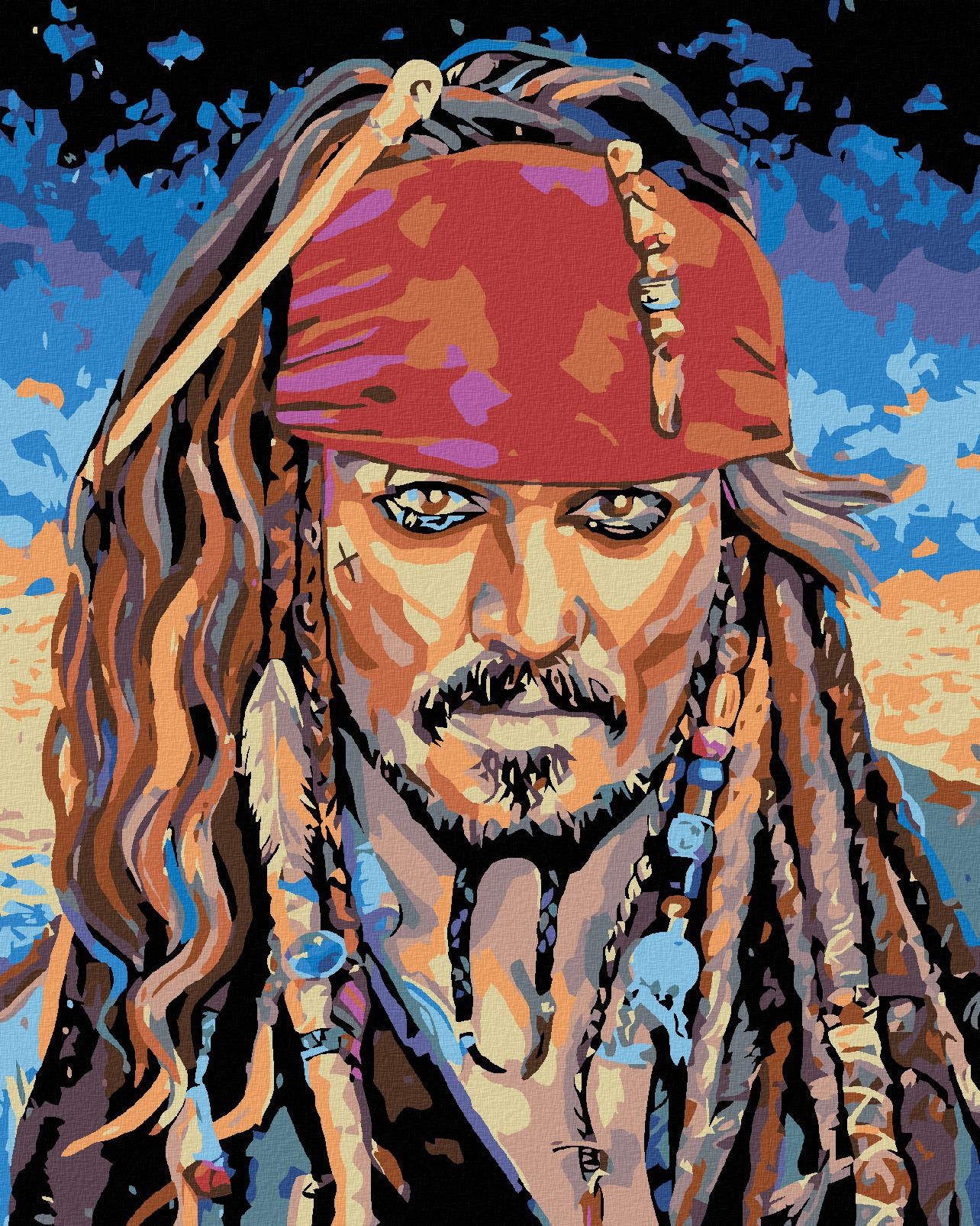 zuty Malování podle čísel - JACK SPARROW I - Rozměr: 40x50 cm, Rámování: Varianta: bez rámu a bez vypnutí plátna - obrázek 1