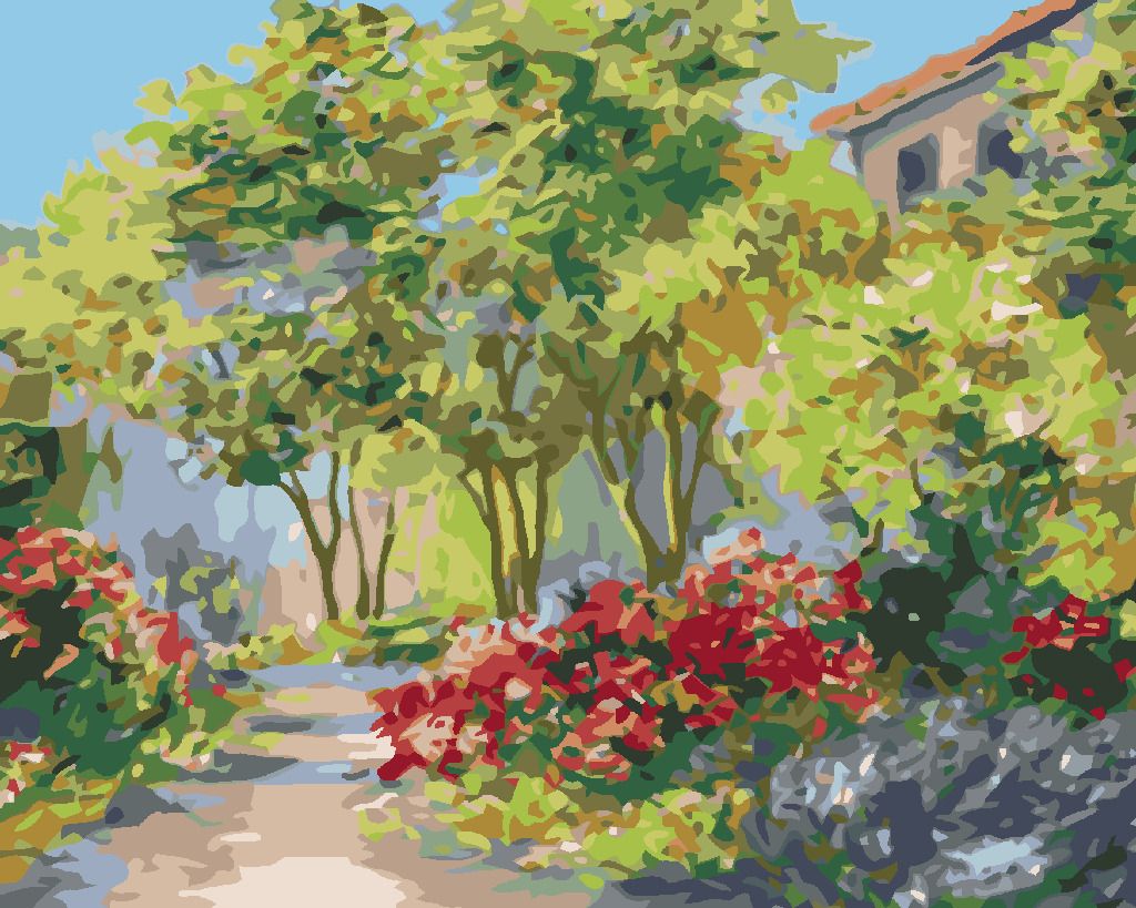 zuty Malování podle čísel - DŮM V LETNÍM LESE - Rozměr: 40x50 cm, Rámování: Varianta: bez rámu a bez vypnutí plátna - obrázek 6