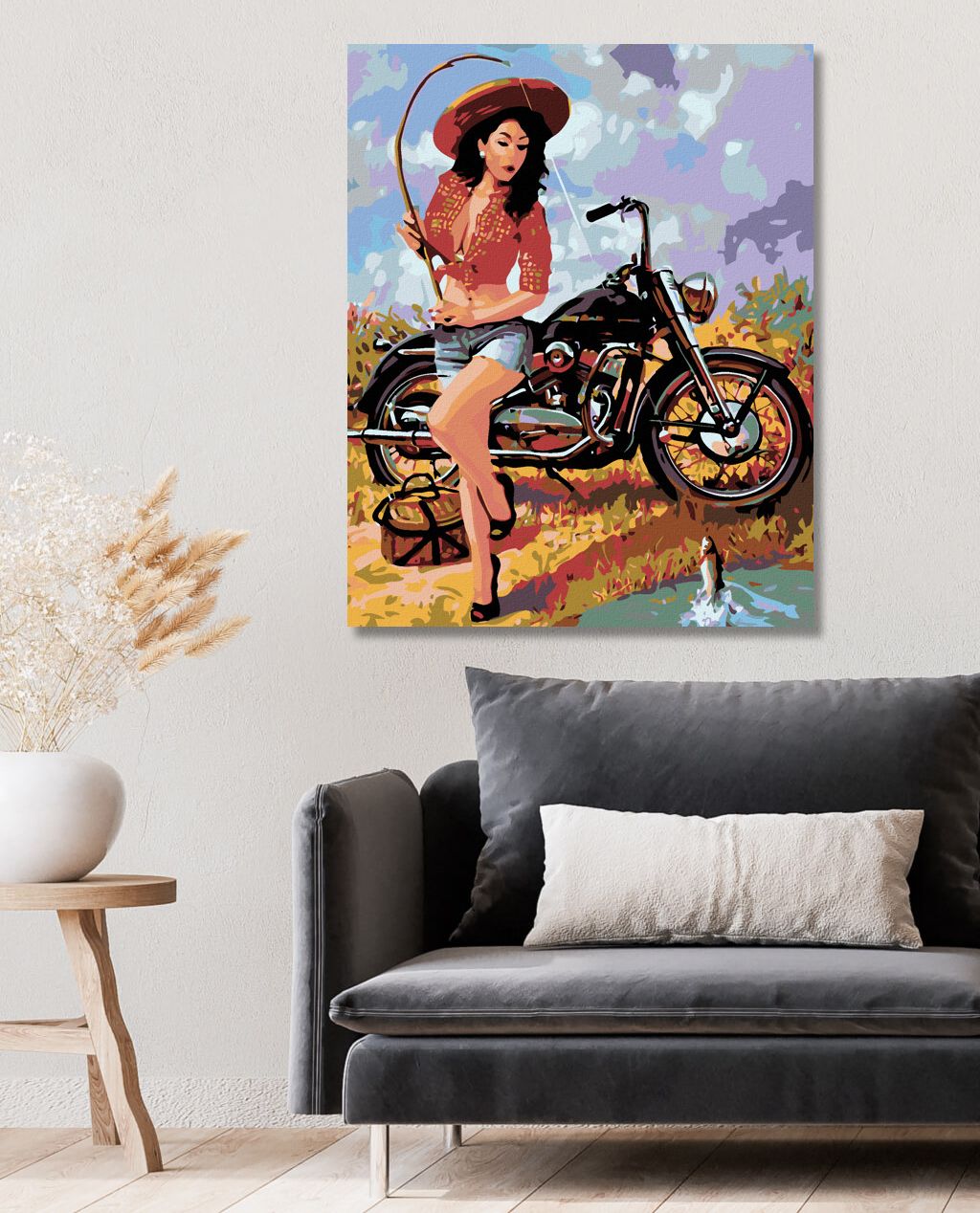 zuty Malování podle čísel - RYBÁŘKA S MOTORKOU - Rozměr: 40x50 cm, Rámování: Varianta: vypnuté plátno na rám - obrázek 9