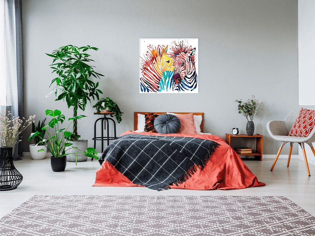 zuty Malování podle čísel - BAREVNÉ ZEBRY - Rozměr: 40x50 cm, Rámování: Varianta: bez rámu a bez vypnutí plátna - obrázek 9