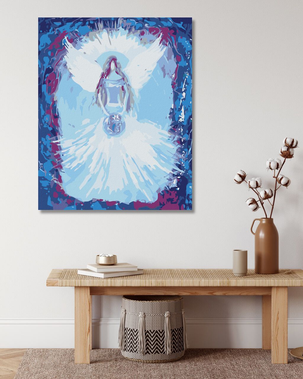 zuty Malování podle čísel - ANDĚLÉ OD LENKY - UNIVERSE ANGEL - Rozměr: 40x50 cm, Rámování: Varianta: vypnuté plátno na rám - obrázek 2