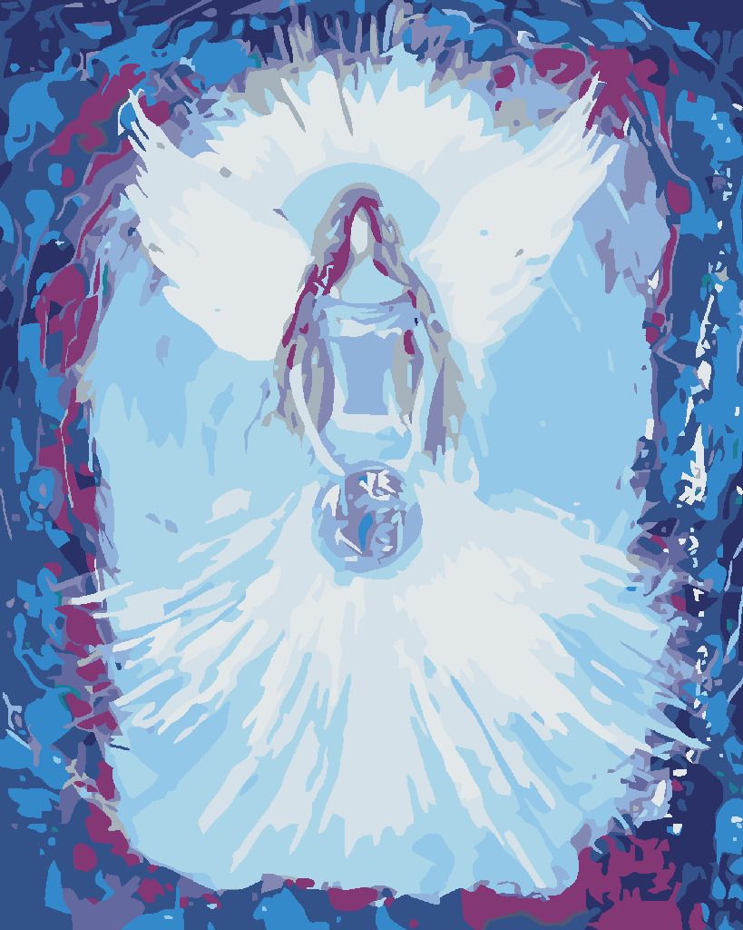 zuty Malování podle čísel - ANDĚLÉ OD LENKY - UNIVERSE ANGEL - Rozměr: 40x50 cm, Rámování: Varianta: vypnuté plátno na rám - obrázek 12