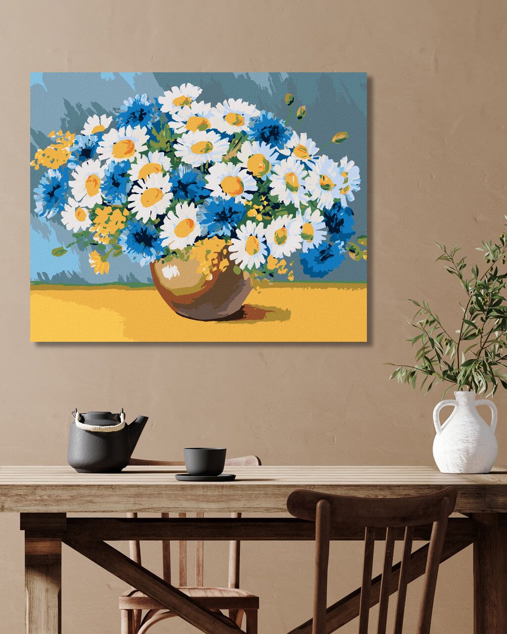 zuty Malování podle čísel - KOPRETINY S DALŠÍMI JARNÍMI KVĚTINAMI - Rozměr: 40x50 cm, Rámování: Varianta: bez rámu a bez vypnutí plátna - obrázek 6
