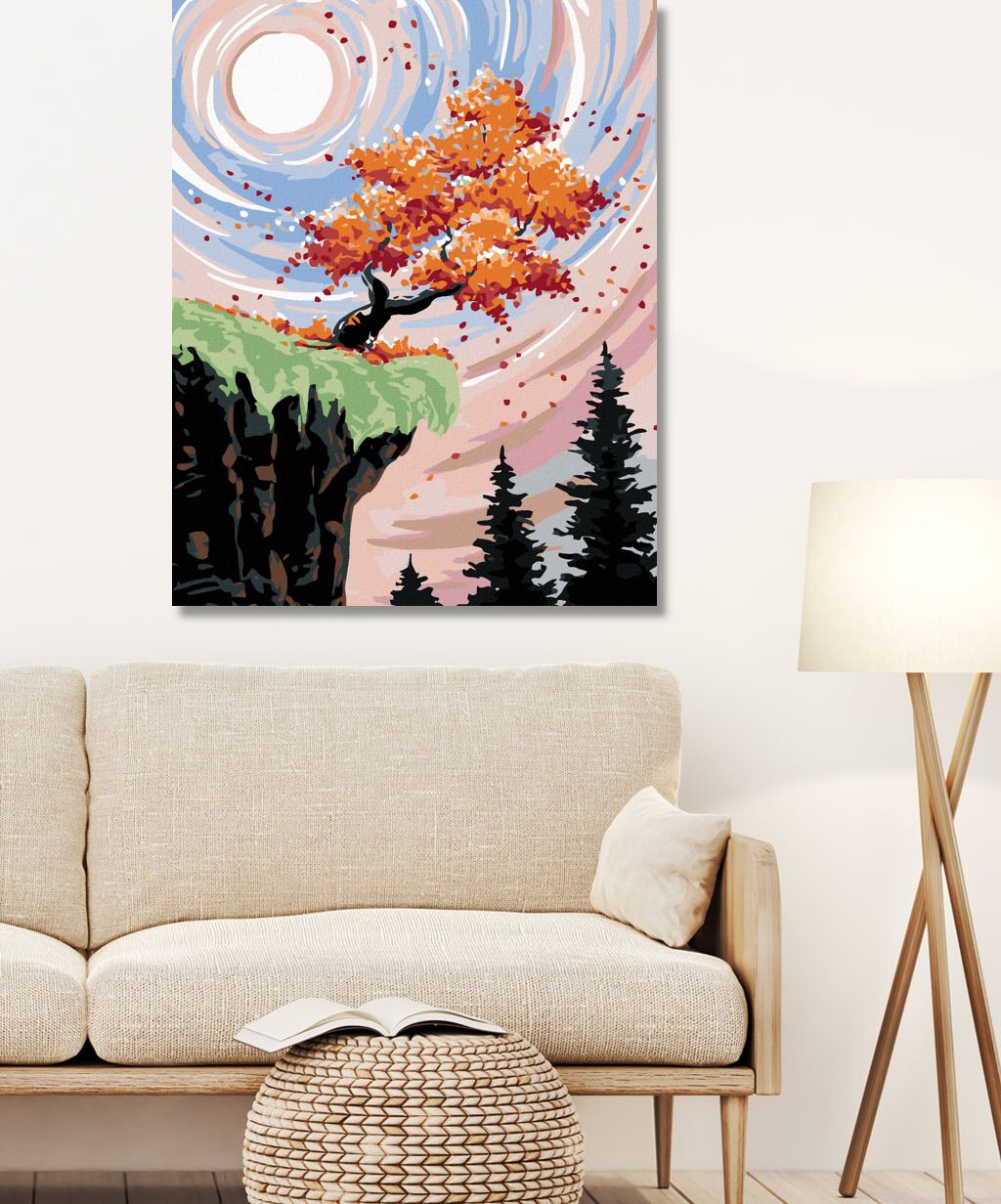 zuty Malování podle čísel - STROM NA ÚPATÍ SKÁLY - Rozměr: 40x50 cm, Rámování: Varianta: bez rámu a bez vypnutí plátna - obrázek 12