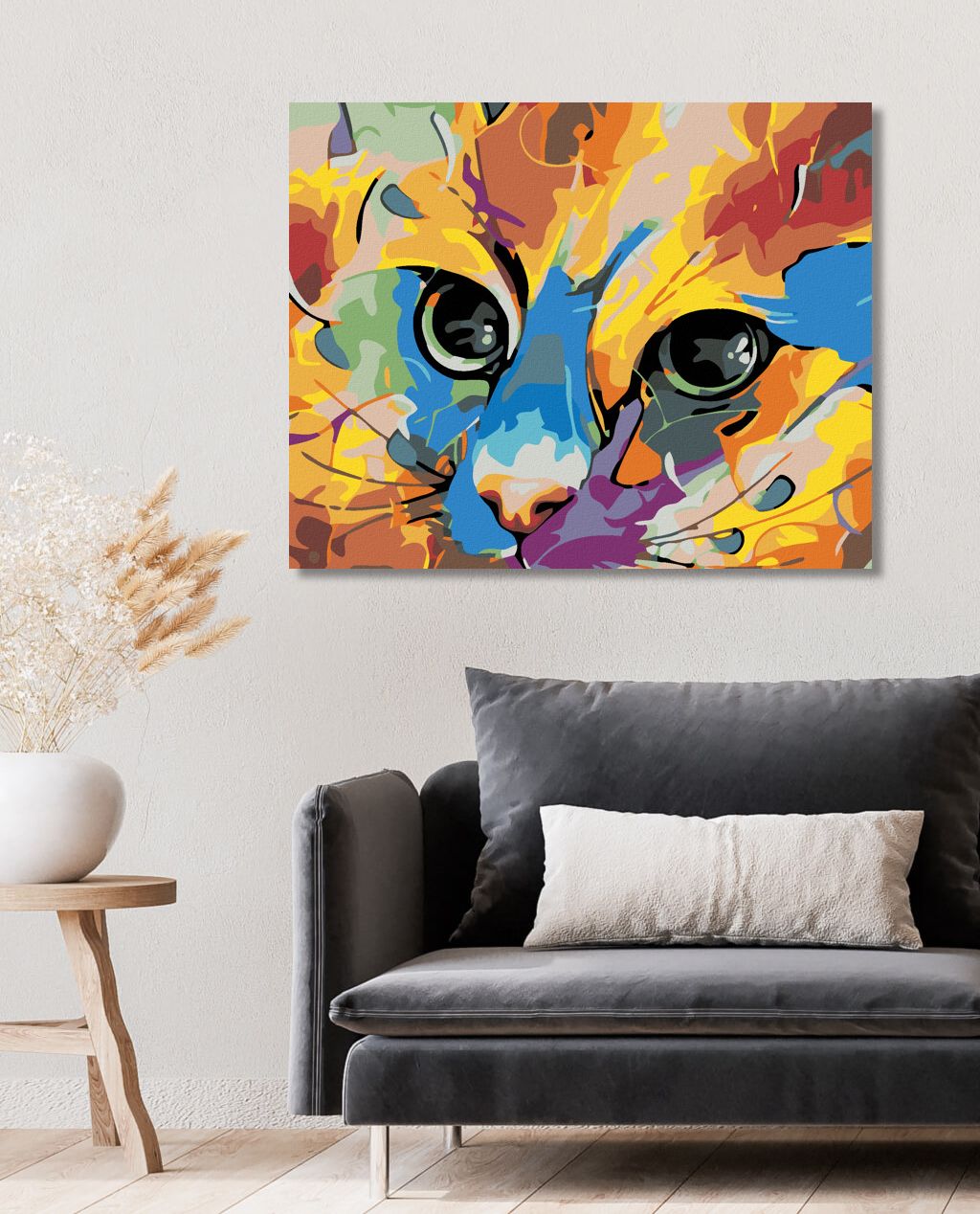 zuty Malování podle čísel - KOČIČÍ POHLED I. - Rozměr: 40x50 cm, Rámování: Varianta: vypnuté plátno na rám - obrázek 4