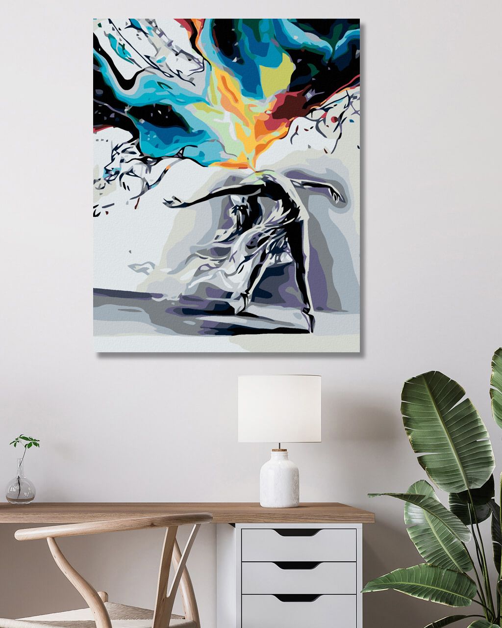 zuty Malování podle čísel - TANEC V BOUŘI - Rozměr: 40x50 cm, Rámování: Varianta: vypnuté plátno na rám - obrázek 7