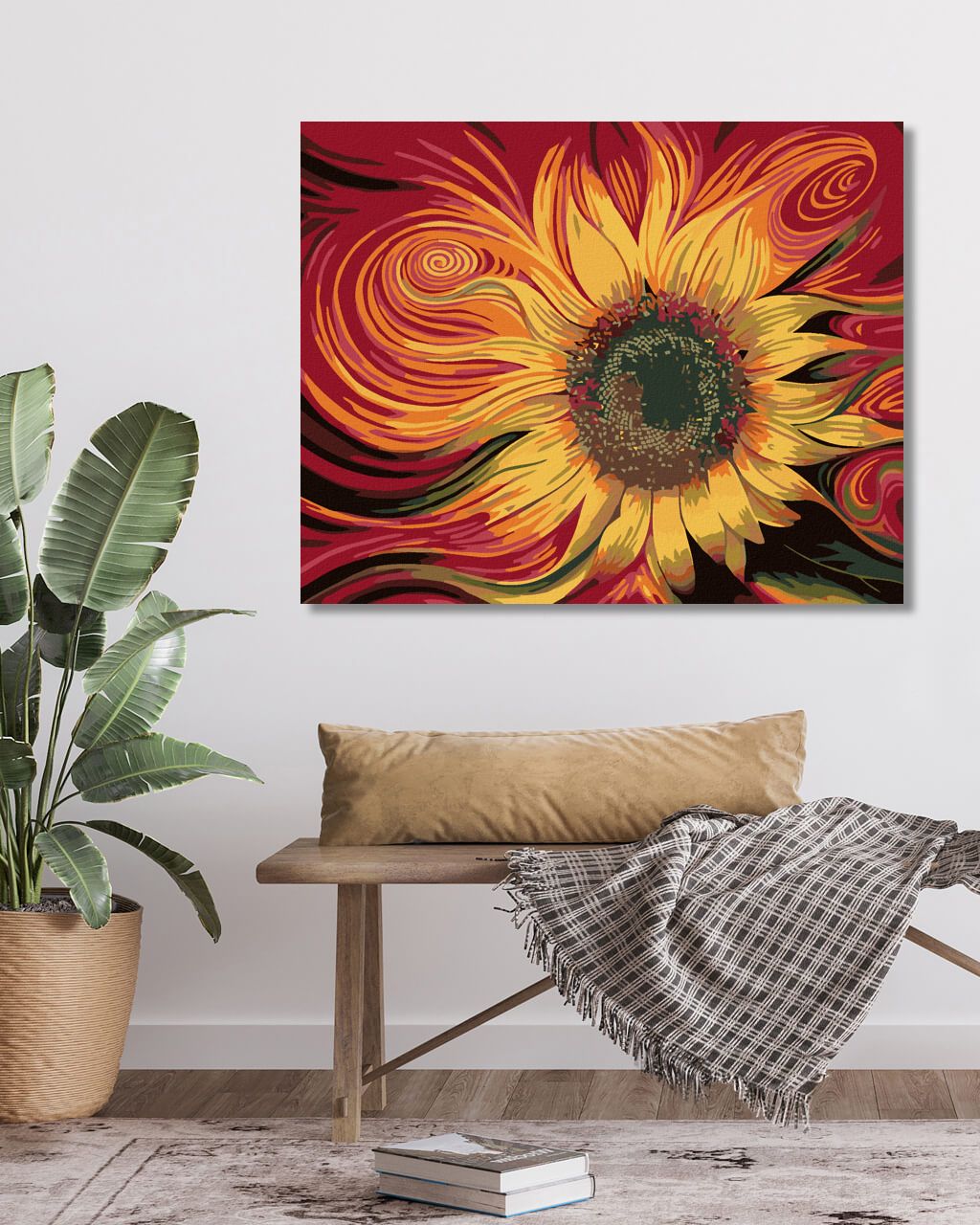 zuty Malování podle čísel - KVĚT SLUNEČNICE - Rozměr: 40x50 cm, Rámování: Varianta: vypnuté plátno na rám - obrázek 11