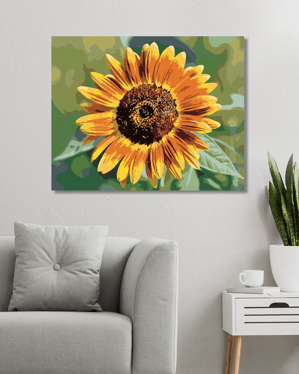 zuty Malování podle čísel - KVĚT SLUNEČNICE - Rozměr: 40x50 cm, Rámování: Varianta: vypnuté plátno na rám - obrázek 12