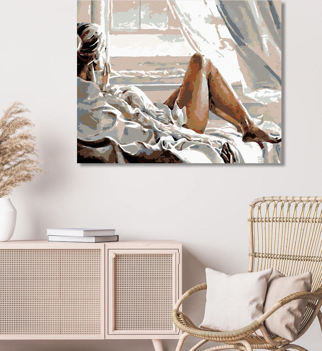 zuty Malování podle čísel - POHLED Z OKNA - Rozměr: 40x50 cm, Rámování: Varianta: bez rámu a bez vypnutí plátna - obrázek 10