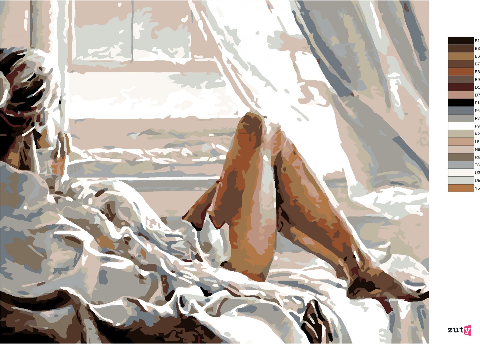 zuty Malování podle čísel - POHLED Z OKNA - Rozměr: 40x50 cm, Rámování: Varianta: vypnuté plátno na rám - obrázek 17