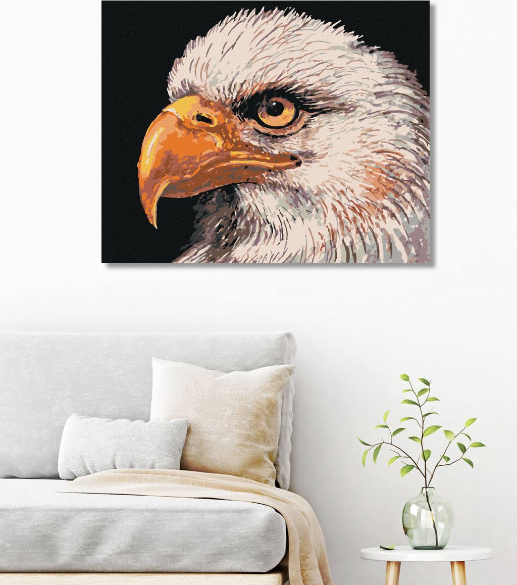 zuty Malování podle čísel - OREL BĚLOHLAVÝ - Rozměr: 40x50 cm, Rámování: Varianta: bez rámu a bez vypnutí plátna - obrázek 10