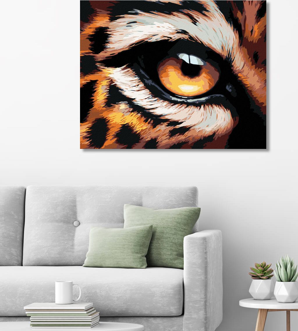 zuty Malování podle čísel - LEOPARDÍ OKO - Rozměr: 40x50 cm, Rámování: Varianta: bez rámu a bez vypnutí plátna - obrázek 10