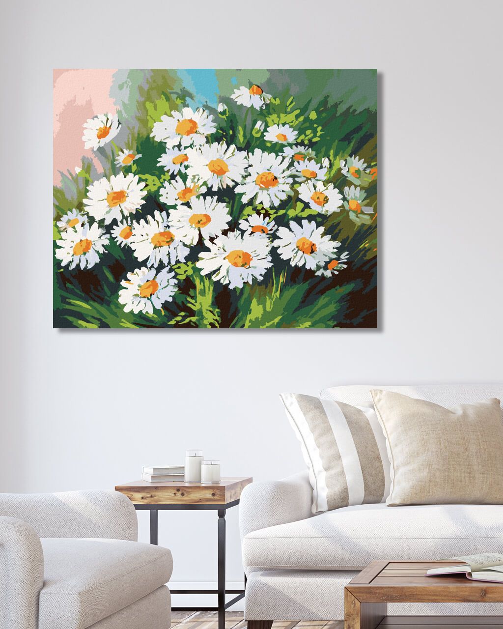 zuty Malování podle čísel - KOPRETINY V TRÁVĚ - Rozměr: 40x50 cm, Rámování: Varianta: bez rámu a bez vypnutí plátna - obrázek 2
