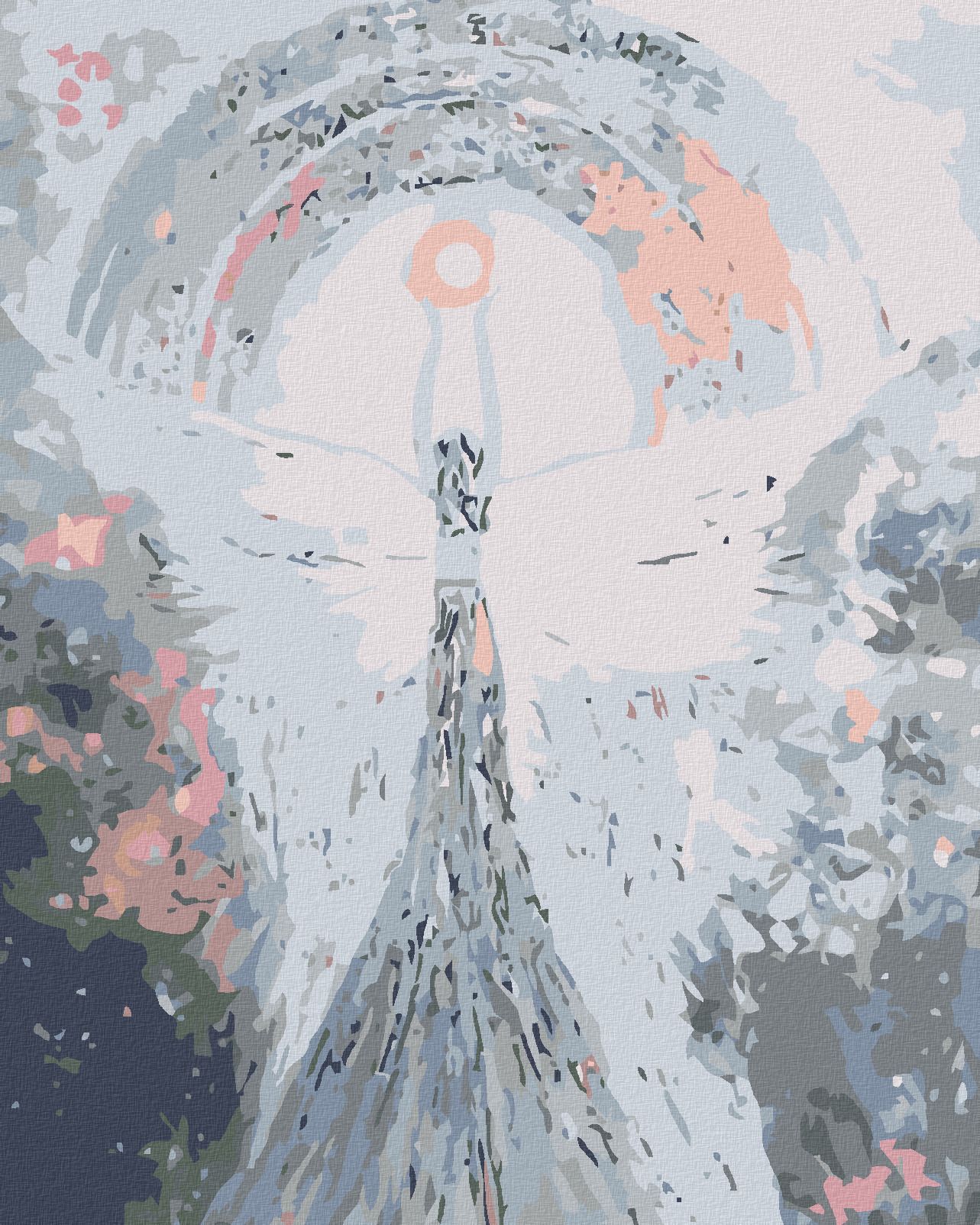 zuty Malování podle čísel - ANDĚLÉ OD LENKY - PEACE ANGEL - Rozměr: 40x50 cm, Rámování: Varianta: bez rámu a bez vypnutí plátna - obrázek 1