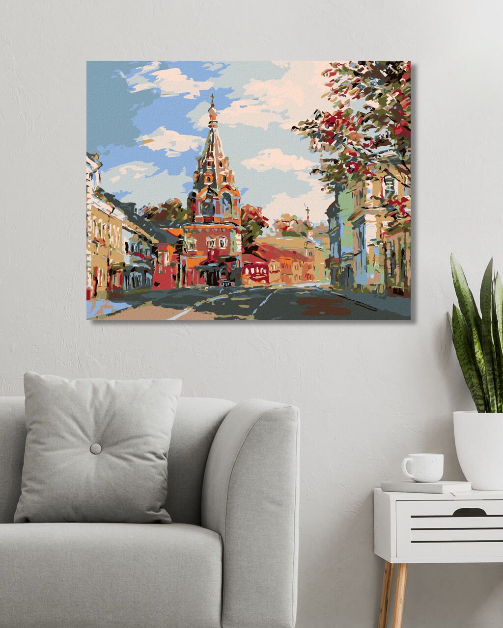 zuty Malování podle čísel - KOSTELÍK NA PŘEDMĚSTÍ - Rozměr: 40x50 cm, Rámování: Varianta: bez rámu a bez vypnutí plátna - obrázek 10