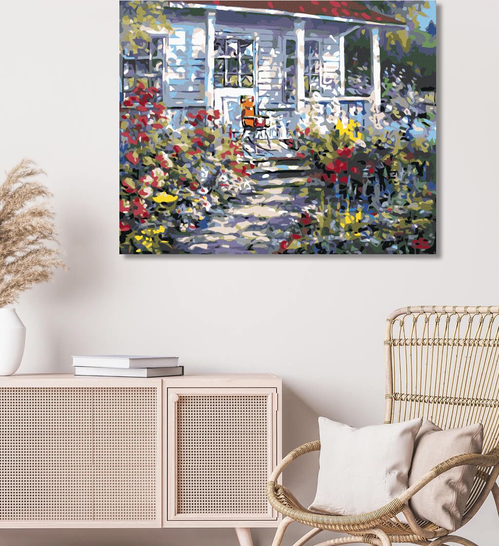 zuty Malování podle čísel - V ROZKVETLÉ ZAHRADĚ - Rozměr: 40x50 cm, Rámování: Varianta: bez rámu a bez vypnutí plátna - obrázek 6