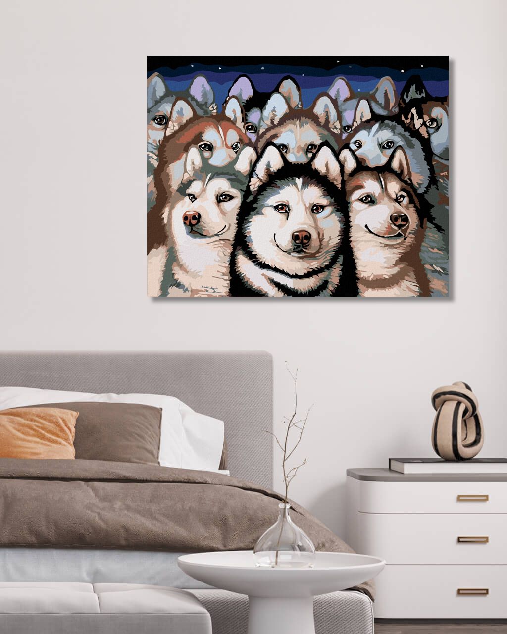 zuty Malování podle čísel - TLUPA HUSKY - Rozměr: 40x50 cm, Rámování: Varianta: vypnuté plátno na rám - obrázek 10