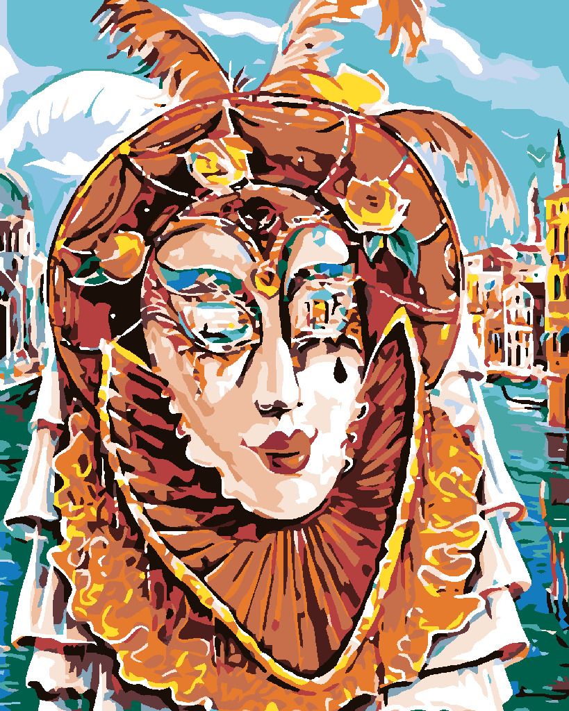 zuty Malování podle čísel - KARNEVAL V RIU - Rozměr: 40x50 cm, Rámování: Varianta: bez rámu a bez vypnutí plátna - obrázek 4