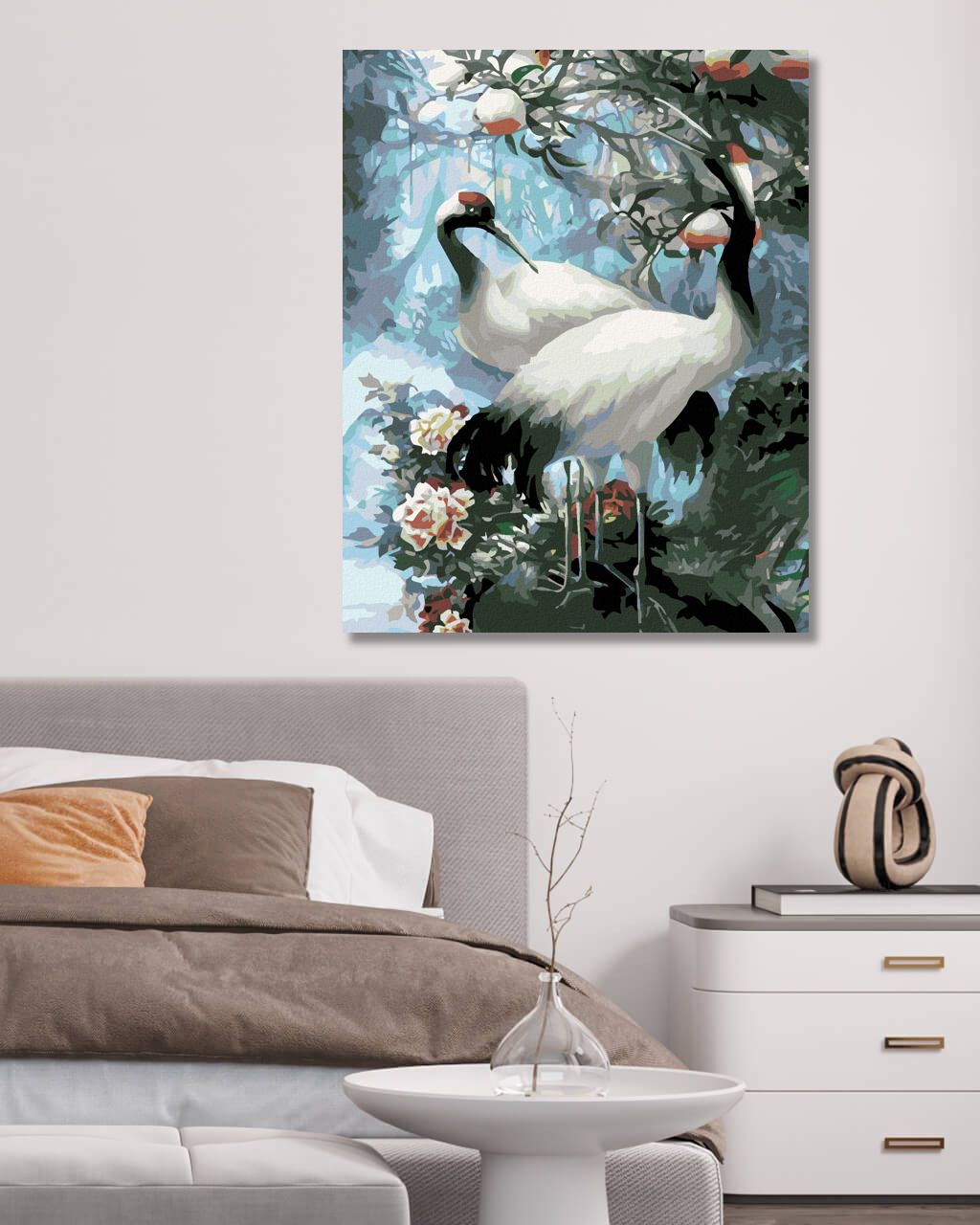 zuty Malování podle čísel - BÍLÝ JEŘÁB - Rozměr: 40x50 cm, Rámování: Varianta: vypnuté plátno na rám - obrázek 8