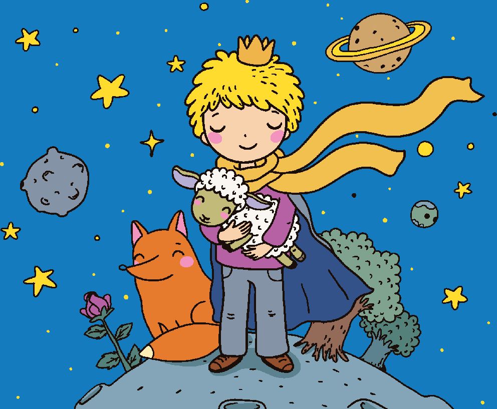 zuty Malování podle čísel - MALÝ PRINC S OVEČKOU - Rozměr: 40x50 cm, Rámování: Varianta: vypnuté plátno na rám - obrázek 10