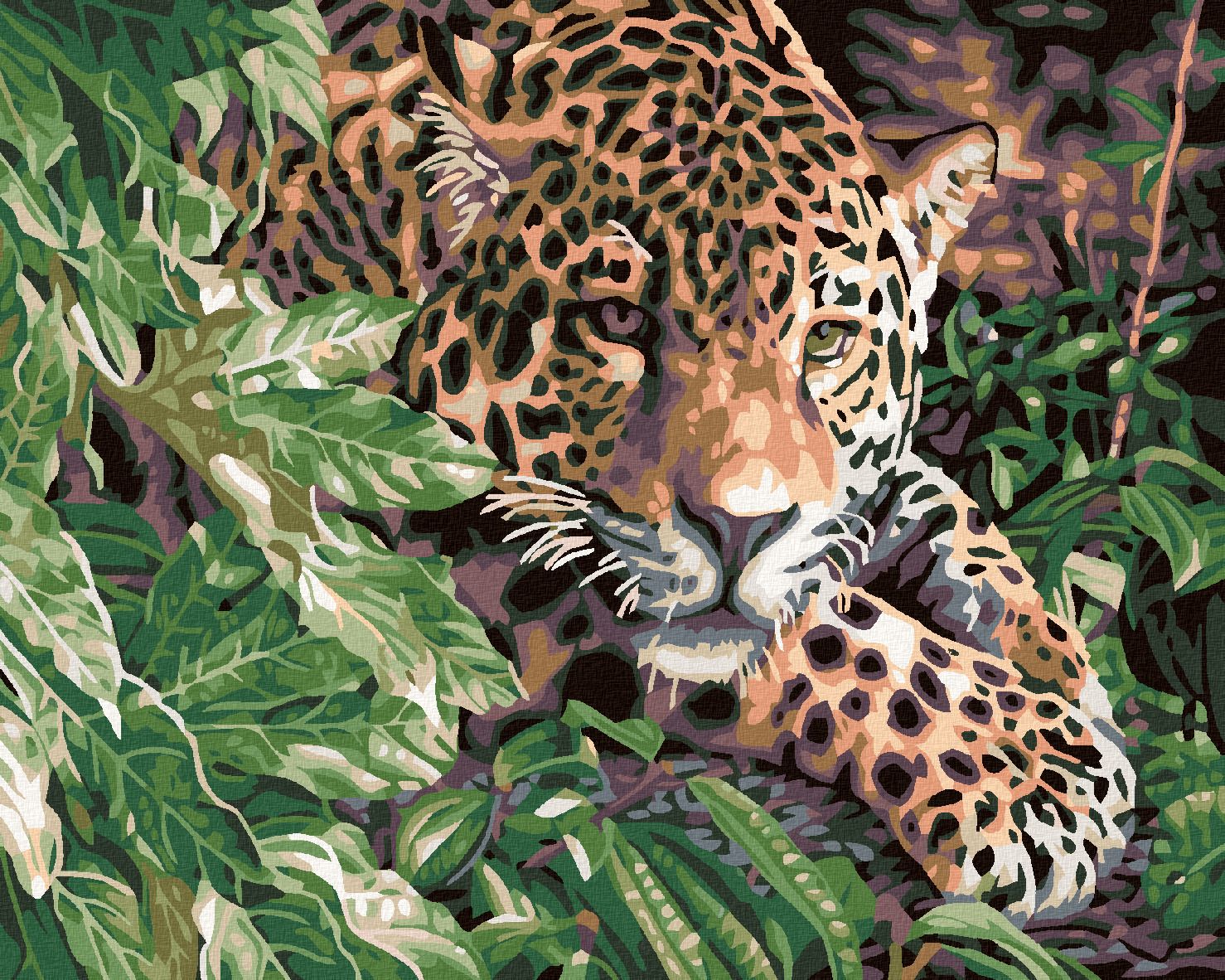 zuty Malování podle čísel - GEPARD - Rozměr: 40x50 cm, Rámování: Varianta: vypnuté plátno na rám - obrázek 1