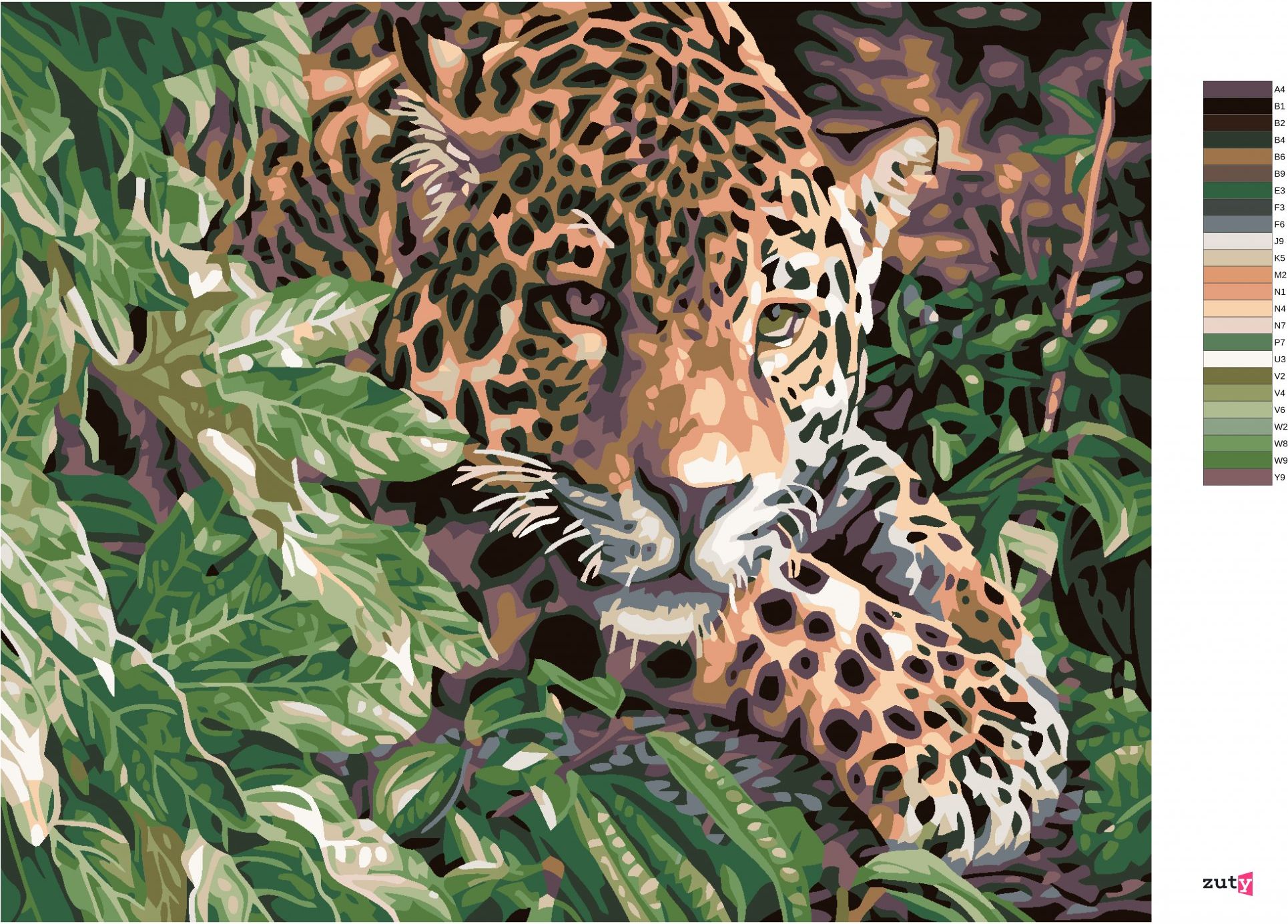 zuty Malování podle čísel - GEPARD - Rozměr: 40x50 cm, Rámování: Varianta: vypnuté plátno na rám - obrázek 8