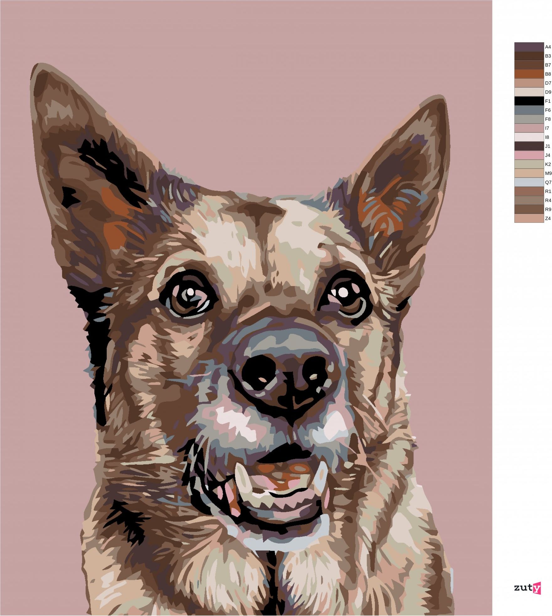 zuty Malování podle čísel - FENKA VLČÁKA - Rozměr: 40x50 cm, Rámování: Varianta: vypnuté plátno na rám - obrázek 8